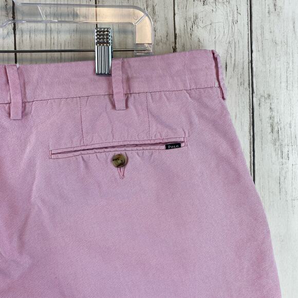 Polo Ralph Lauren Pink High Rise Classic Fit 9" Chino Short Mens Size 40 - Picture 9 of 11
